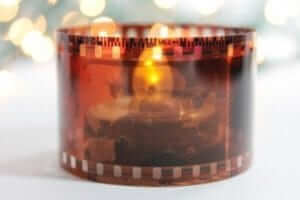 Film candle votive