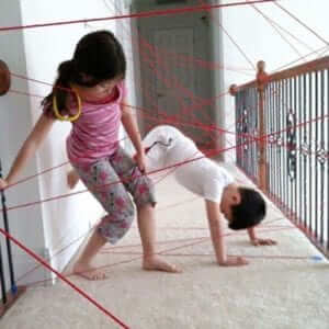 kids laser beam obstacle course