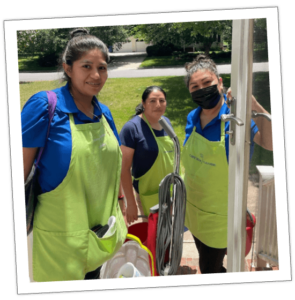 Carpe Diem Cleaning team arriving to clean a home